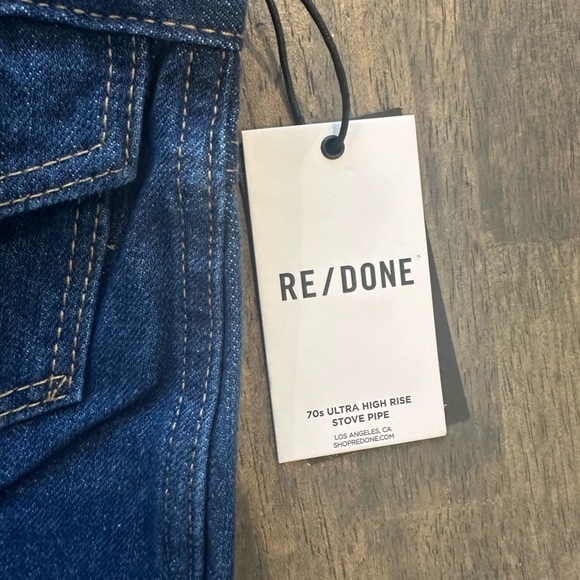 Re/Done 70s Ultra High Rise Stovepipe Jeans - Picture 7 of 8